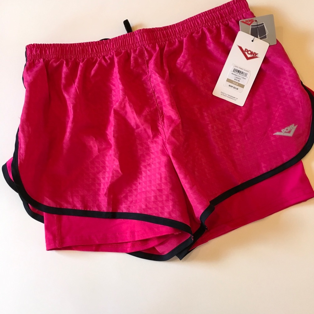 NWT Pony 2 in 1 Built In Stretch Running Shorts